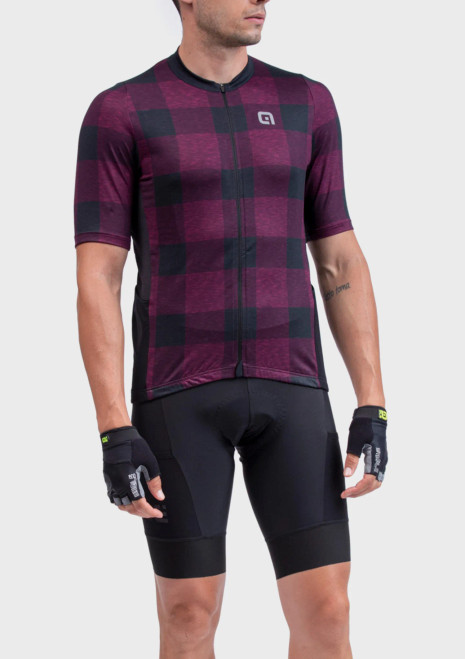 ALE' Gravel Scottish Burgundy Jersey