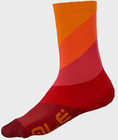 ALE' Diagonal Digitopress Red Socks
