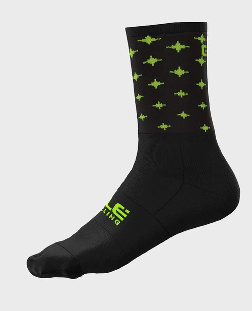 ALE' Stars Black Gray Q-Skin Socks