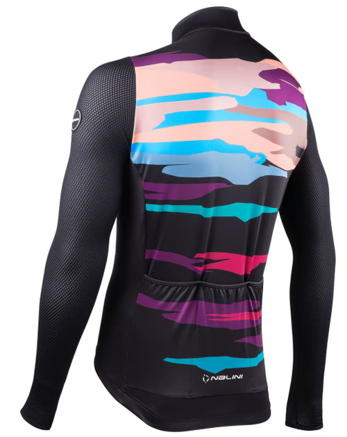 Nalini Warm Fit Green Black Long Sleeve Jersey made by Nalini in