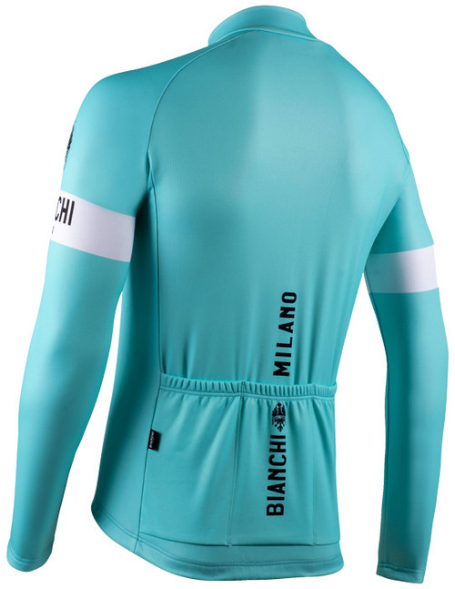 Bianchi Milano Storia Celeste Long Sleeve Jersey Rear
