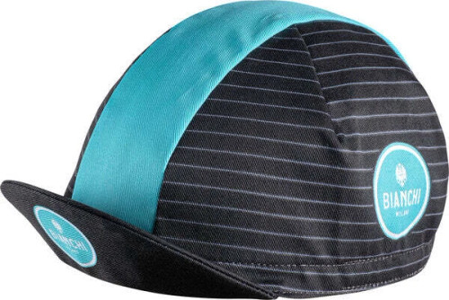 Bianchi Milano Neon Black Celeste Stripe Cap