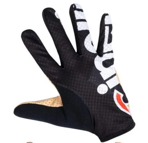 Cinelli Black White Pattern Long Finger Gloves