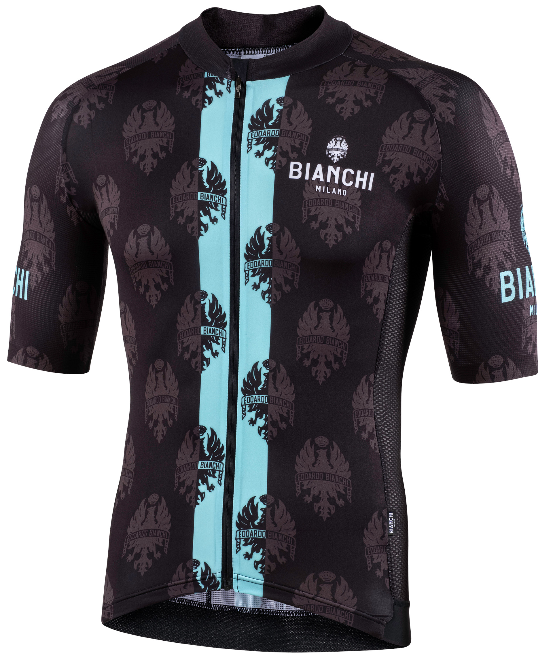 Bianchi Milano Ronaccio Black Green Jersey | Premium Cycling Jerseys