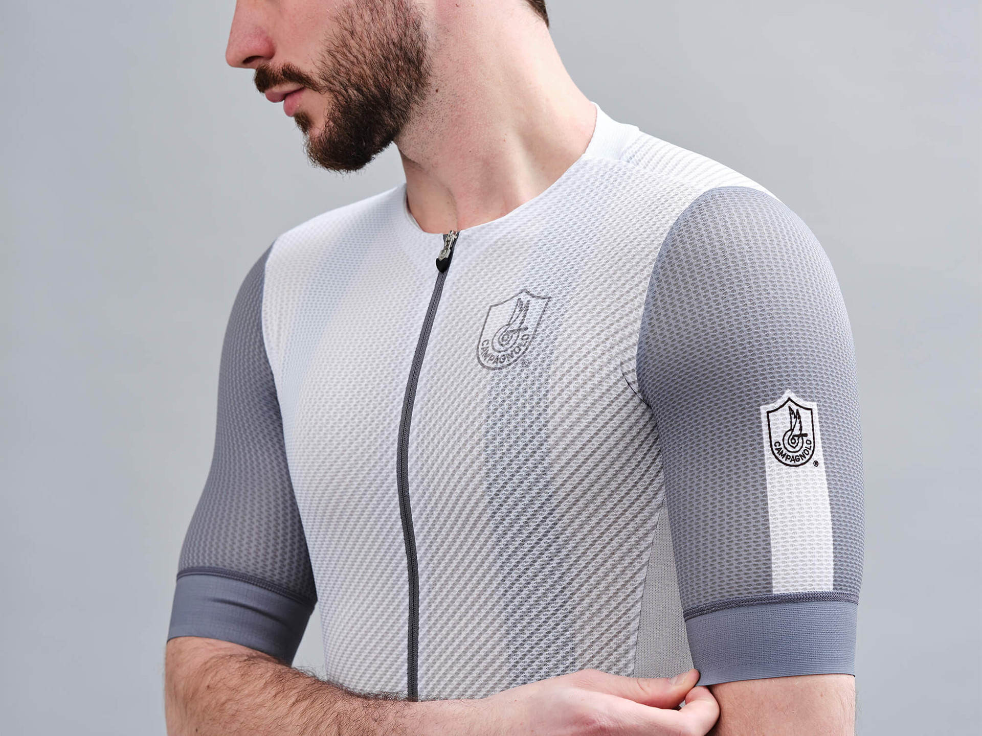 Campagnolo Ossigenio Grey Jersey | italian Cycling Jerseys