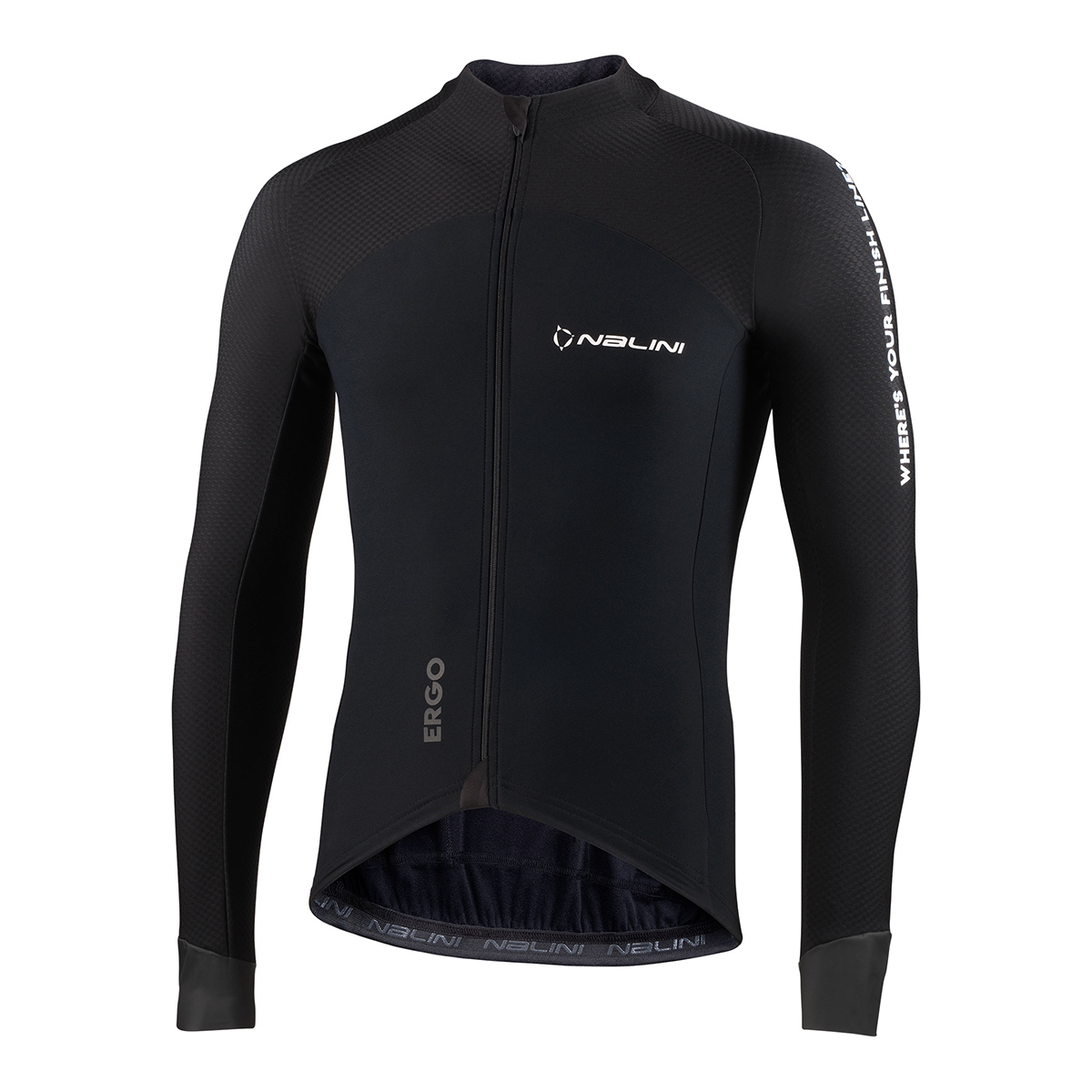 Nalini Ergo XW Winter Black Jersey made by Nalini in Italy