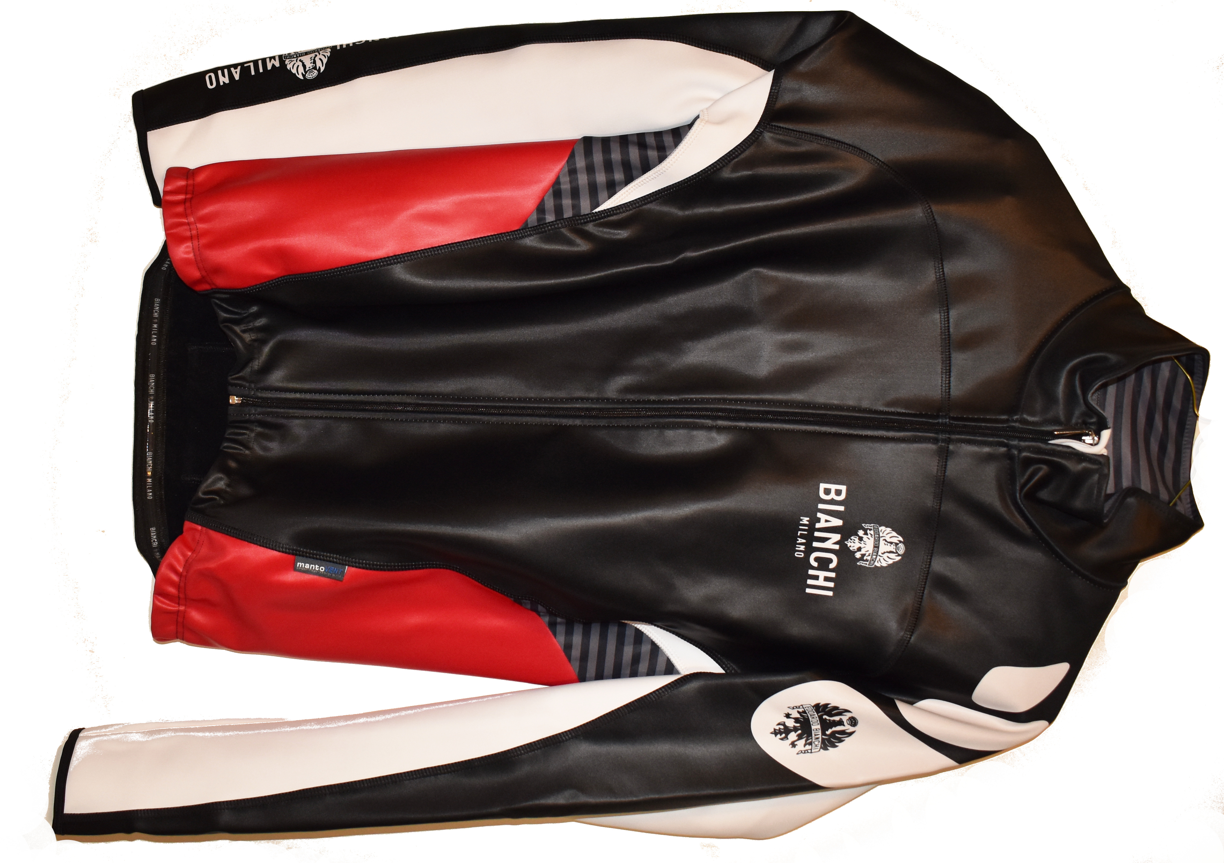 Bianchi Milano Stelvio Black Jacket Cycling Winter