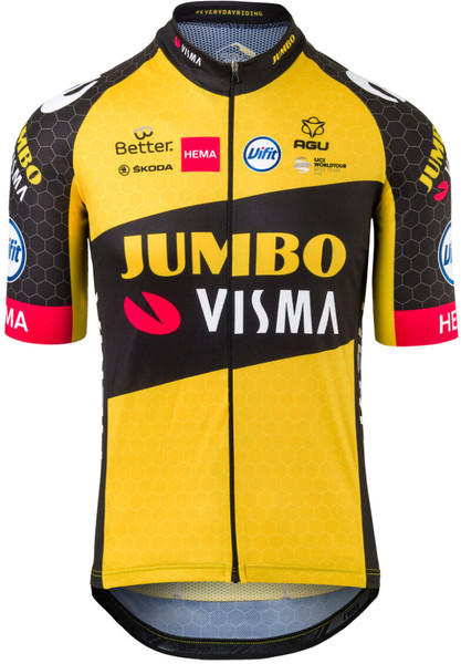 【JUMBO VISMA】 TDF限定 サイクルジャージ AGU製（XL） JUMBOVISMAのジャージ】ユンボヴィスマのレプリカジャージを