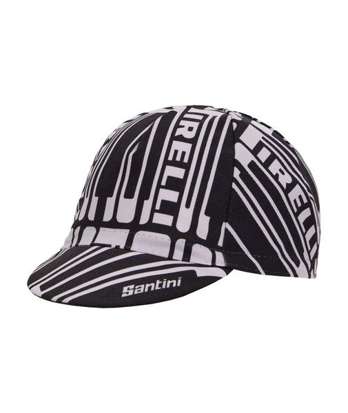 Santini Pirelli Sport Club Black Cap | Italian Cycling Hat