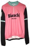 Bianchi Milano Roccella Pink Long Sleeve Jersey