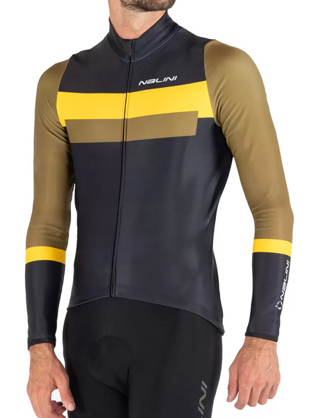 DEUS x Nalini サイクルビフXL Nalini Stelvio Black Long Sleeve Jersey made by Nalini in Italy