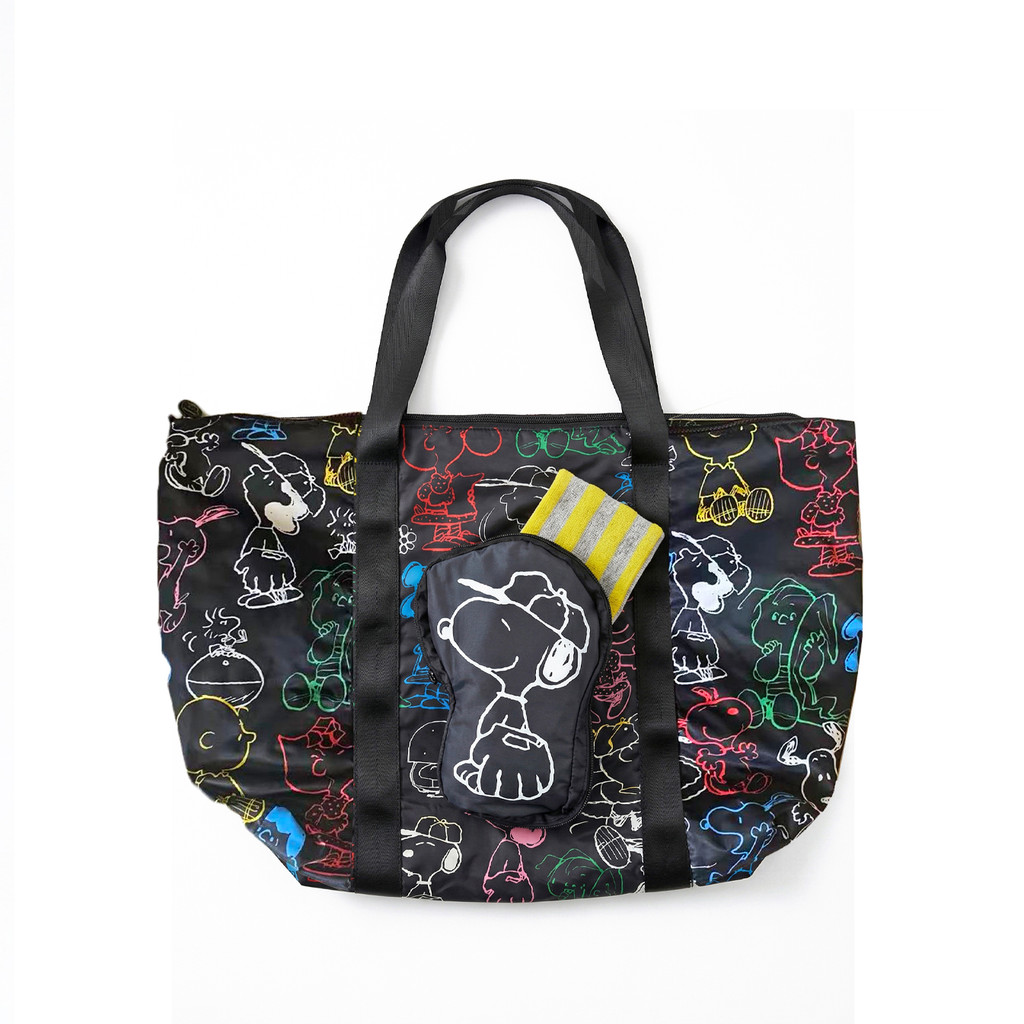Vovarova x Peanuts - 2-sided foldable duffel bag 可摺式萬用袋