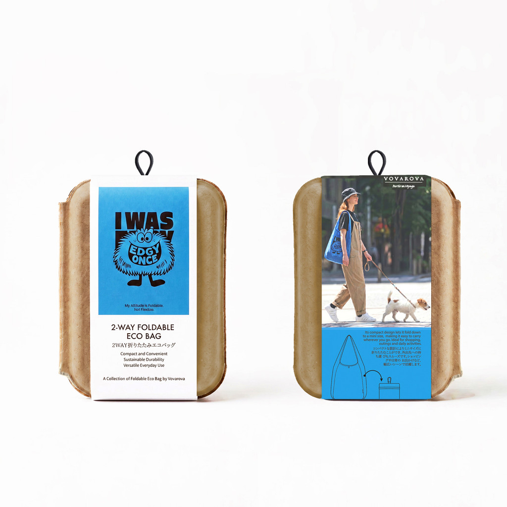 VOVAROVA - MY ATTITUDE BAG Eco Shopping Bag 可摺大容量挎包購物袋