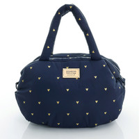 3-Way Shoulder Tote - Mini Heart - Blue