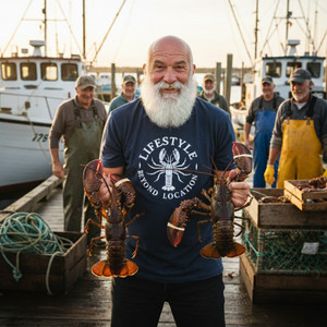 White Lobster LBL  Tee