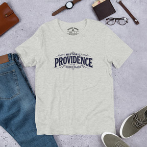 Show your Providence pride in this soft light blue historic tee.