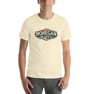 Mohegan Bluffs sunset tee for coastal dreamers.