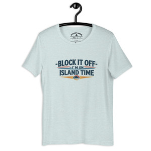 Say no to stress with the Block It Off beach tee