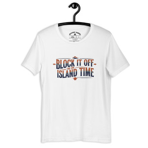 Say no to stress with the Block It Off beach tee