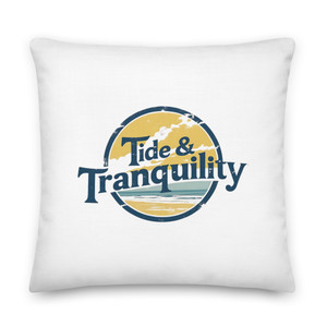 Drift into calm with the Tide & Tranquility Pillow — where comfort meets coastal charm.