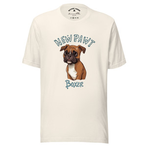 Celebrate your love for Boxers with the Newpawt Boxer Paw Tee — soft, stylish, and full of heart.