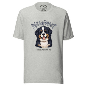 Celebrate the gentle strength of the Bernese Mountain Dog with the soft Newpawt Tee.