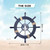 2 Pack 11" Wooden Ship Wheel and 13" Wooden Anchor - 1761454778