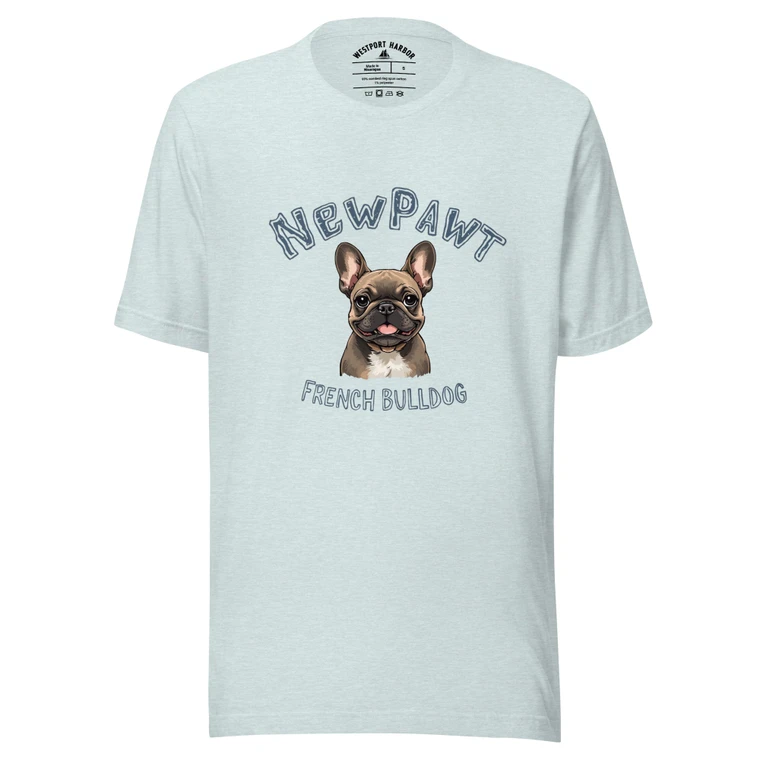 Say bonjour to comfort with the Newpawt French Bulldog Tee — stylish, soft, and full of personality.