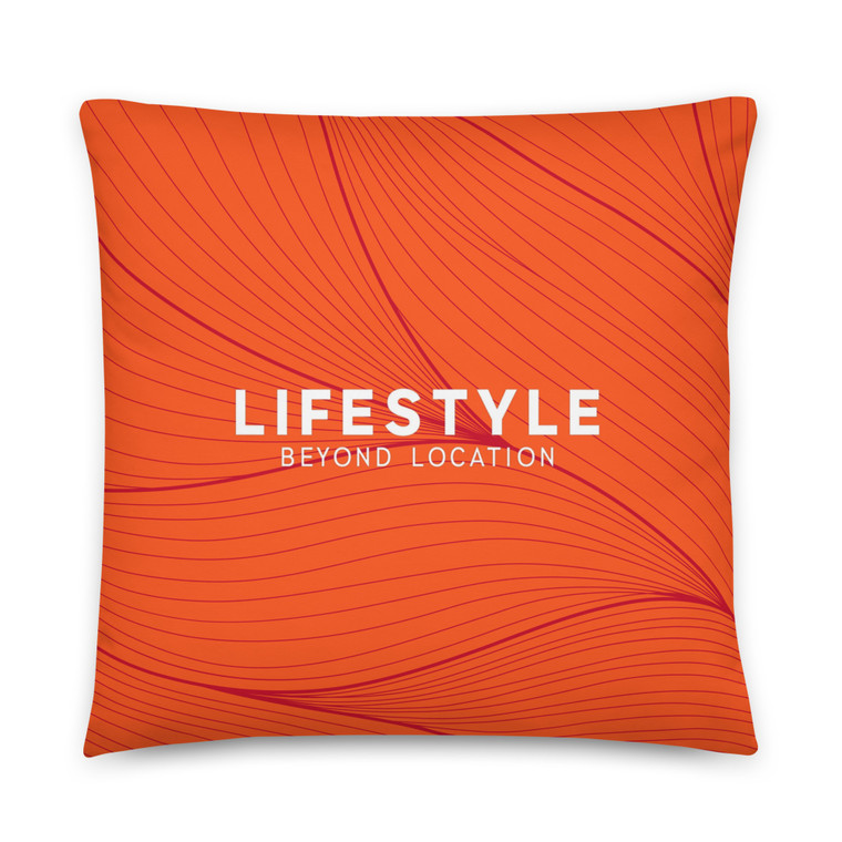 Bring coastal comfort home with the Lifestyle Beyond Location Beach Leaf Pillow by Westport Harbor — featuring a soft, washable case and serene seaside style.