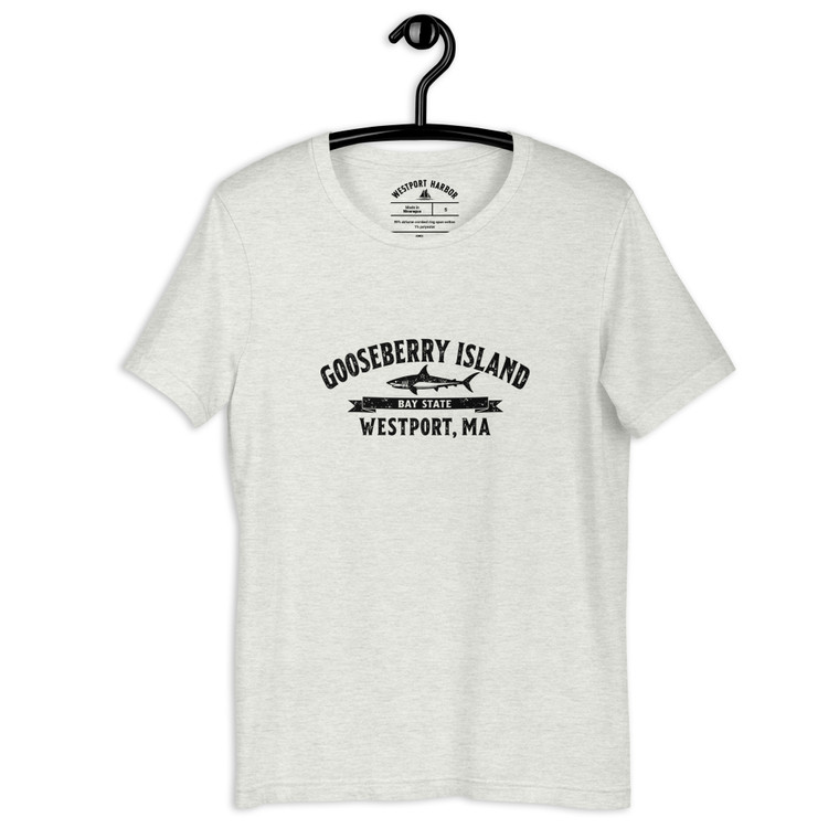 A shark-inspired tee straight from Gooseberry Island.