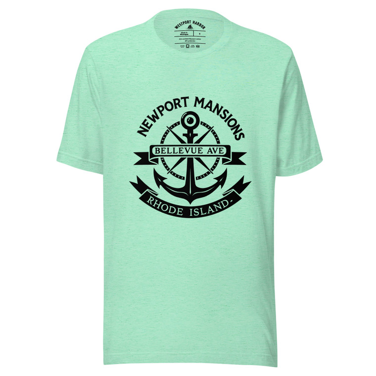 Light tee inspired by the historic mansions of Bellevue Avenue.