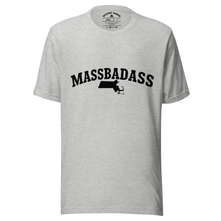 Represent Massachusetts with bold pride in this light tee.