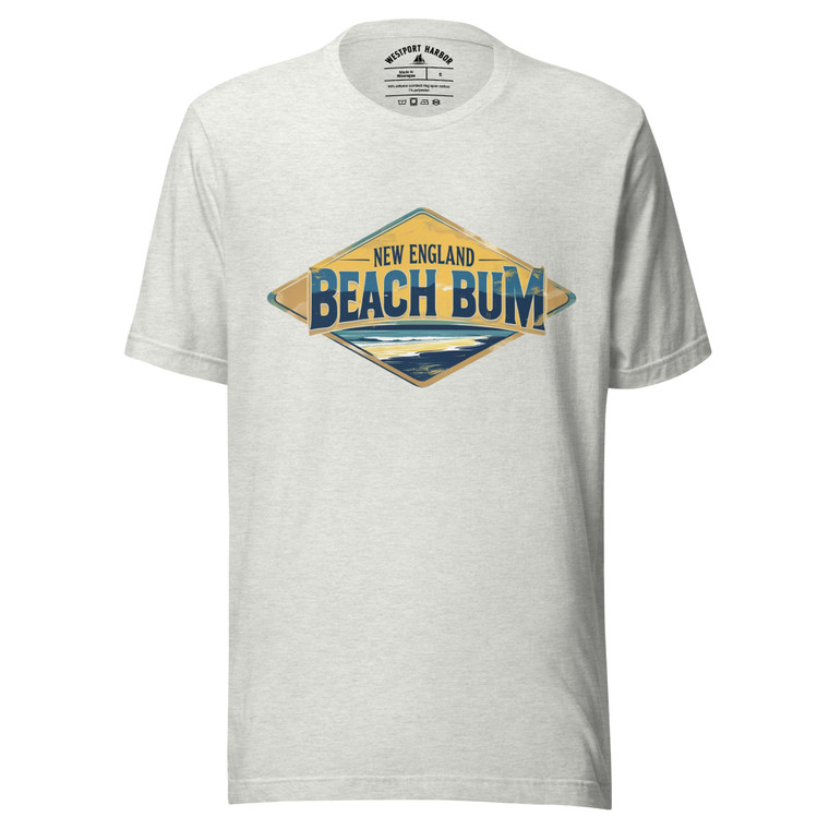 New England beach bum graphic tee
