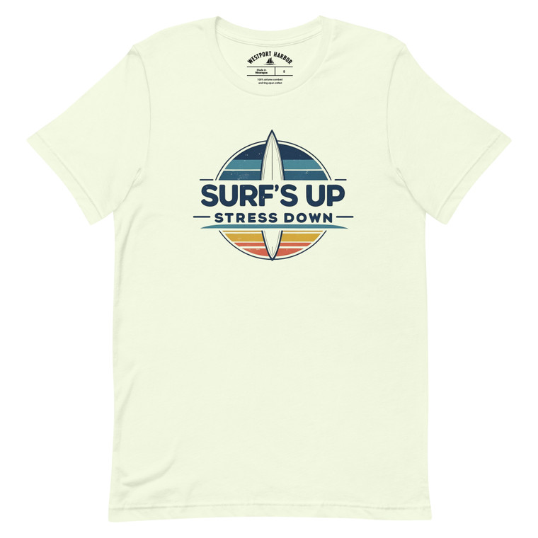 Surfer-inspired quiver tee made for coastal living.