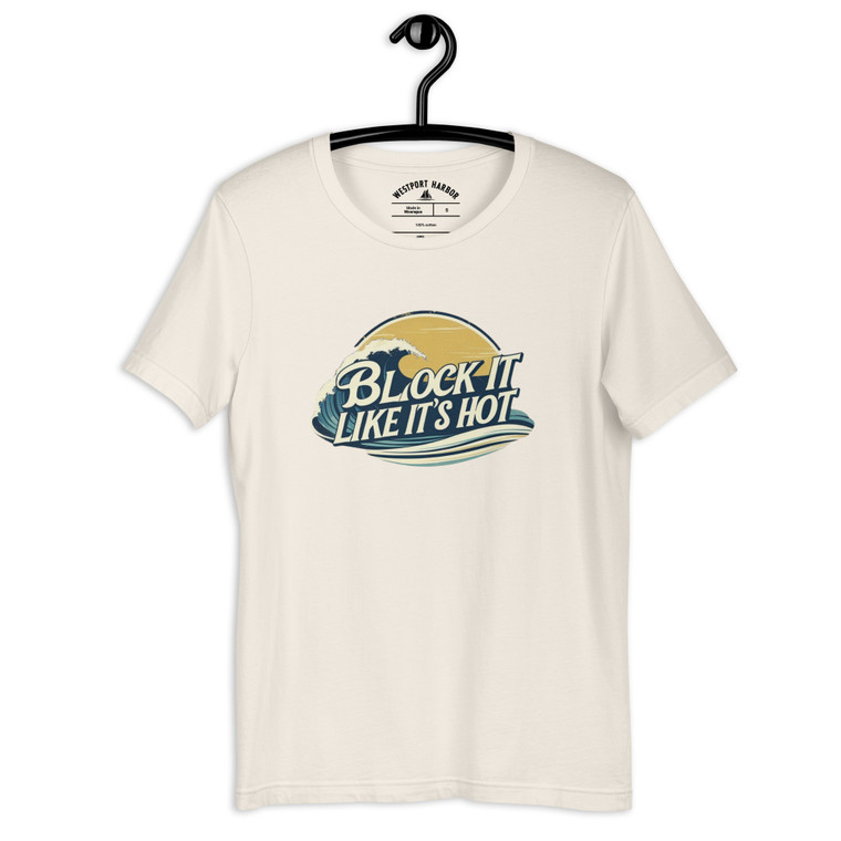 Fun Block Island tee with cheeky beach vibes