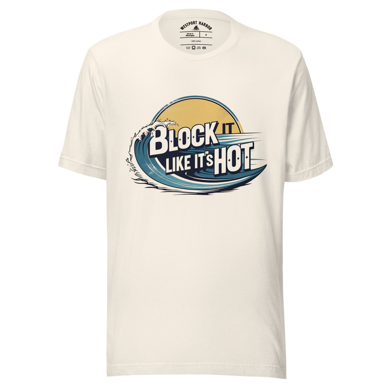 Fun Block Island tee with cheeky beach vibes