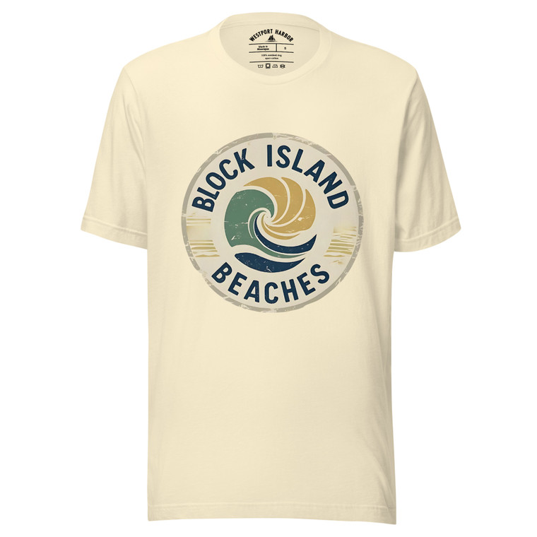 Block Island beaches cotton t-shirt