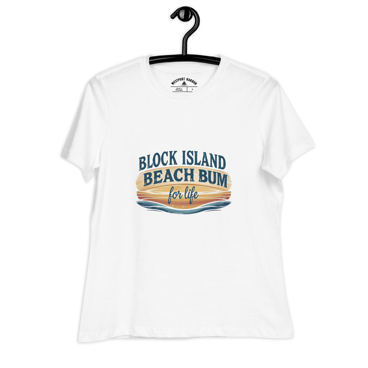 Block Island Beach Bums Tee made for laid-back island-loving women.