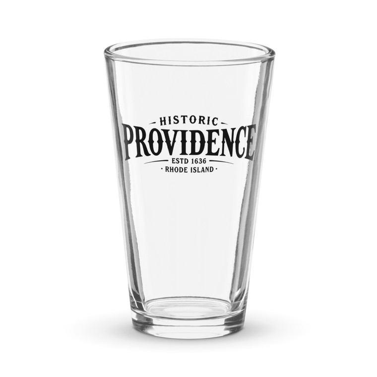 Celebrate the Creative Capital with the Providence, RI Shaker Pint Glass.