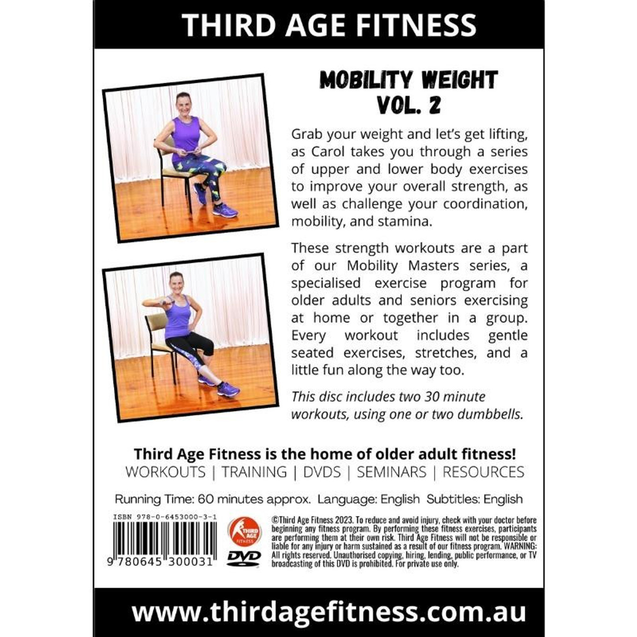 Mobility Weight Bundle #1 - Chair strength dumbbell exercises for older  adults and seniors