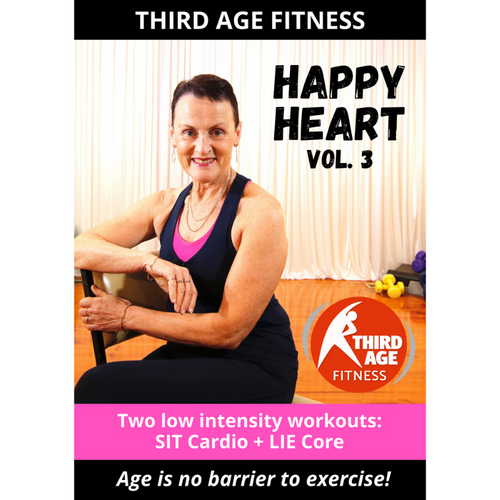 Happy Heart Vol. 3 - seniors home exercise DVD front cover