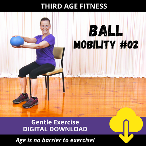 Digital download cover - Chair Mobility Ball exercises 02