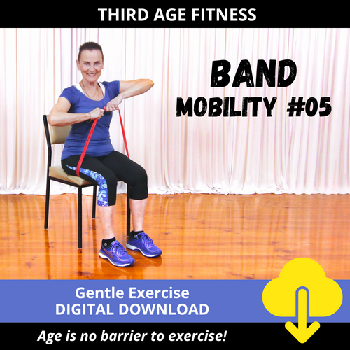 Digital download cover - Chair Mobility Band exercises 05