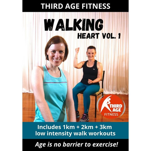 Walking Heart Vol 1 for older adults home exercise - DVD front cover