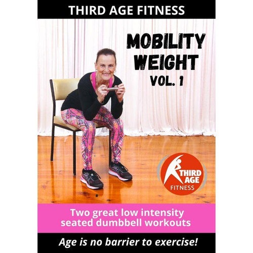 Mobility Weight Vol. 1 - Chair exercise DVD for older adults and seniors - front cover