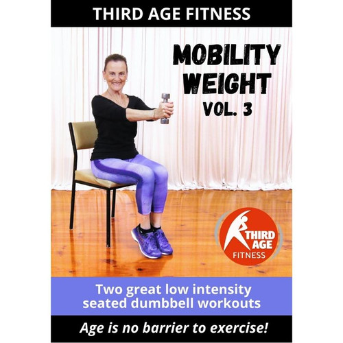 Mobility Weight Vol. 3 - Chair exercise DVD for older adults and seniors - front cover