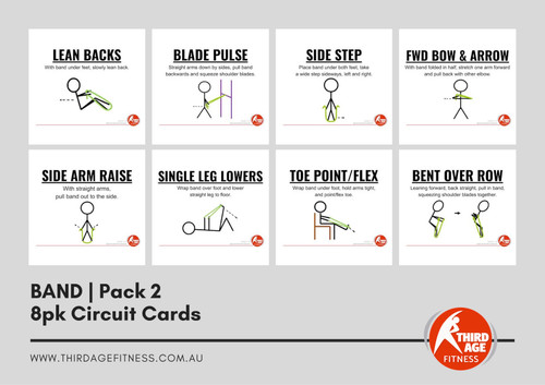 Resistance Band Exercise Circuit Card Pack #2 Summary