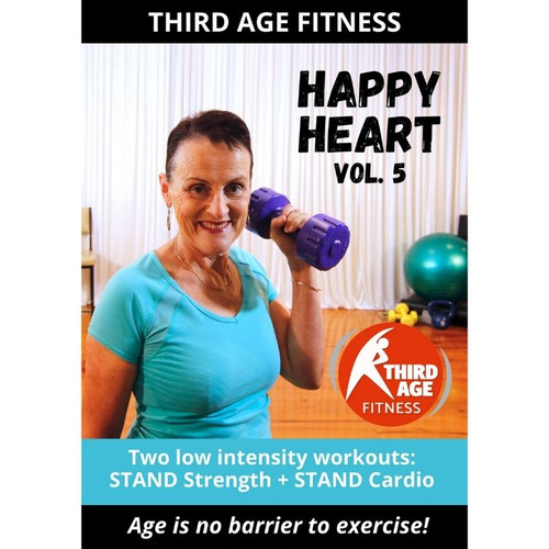 Happy Heart Vol 5 for older adults home exercise - DVD front cover