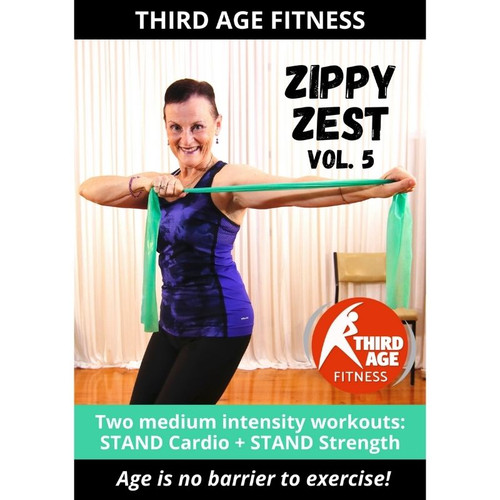 DVD front cover - Zippy Zest home seniors exercise 05