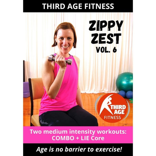 DVD front cover - Zippy Zest home seniors exercise 06